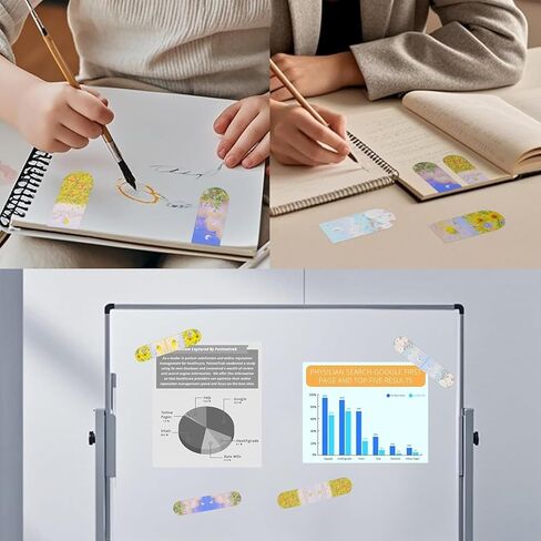 Magnetic Bookmarks 8Pcs Book Mark Page Magnetic Markers Clip for Students Teachers School Home Office Reading Supplies in Saudi Arabia