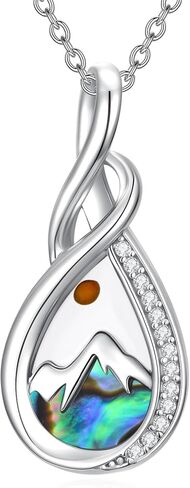 Mustard Seed Necklace 18K Gold Plated/White Gold Plated Abalone Mountain Faith of A Mustard Seed Religious Jewelry Mothers Day Gifts for Women in Saudi Arabia