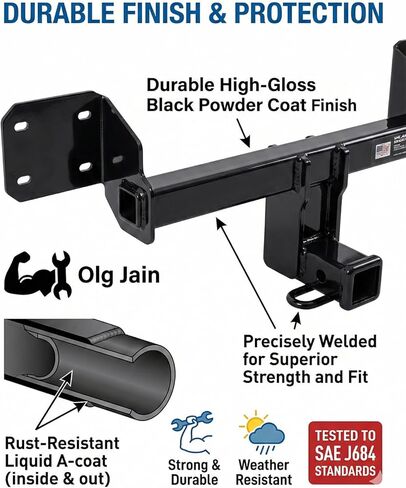 Class 3 Trailer Hitch 2 Inch Receiver Fit for 2010-2019 Subaru Outback in Saudi Arabia