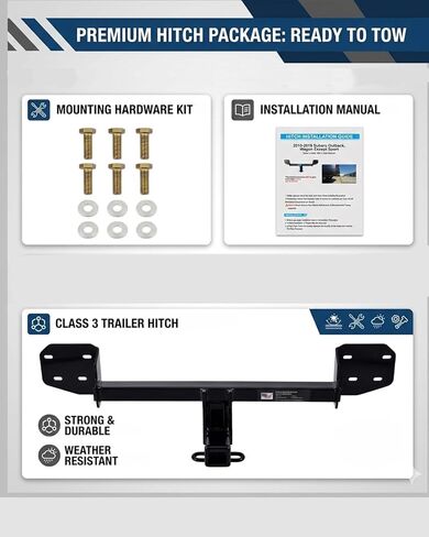 Class 3 Trailer Hitch 2 Inch Receiver Fit for 2010-2019 Subaru Outback in Saudi Arabia