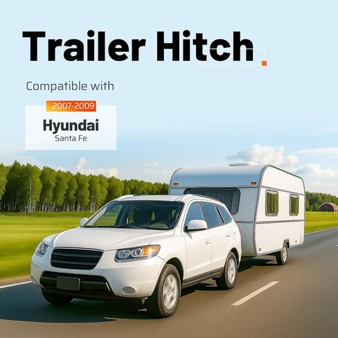 وصلة سحب المقطورة من الفئة 3، جهاز استقبال 2 بوصة متوافق مع 2007-2009 Hyundai Santa Fe in Kuwait