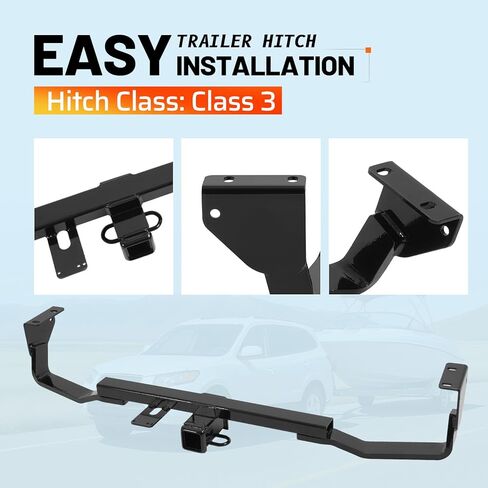 وصلة سحب المقطورة من الفئة 3، جهاز استقبال 2 بوصة متوافق مع 2007-2009 Hyundai Santa Fe in Kuwait