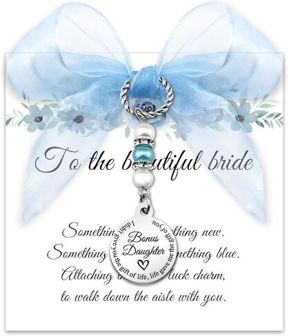 Aisity Daughter In Law Gifts Something Blue Gift for Bride,Daughter-In-Law or Stepdaughter on Her Wedding Day Unique Gifts for Daughter In Law Birthday Wedding Engagement Gift Bride Accessories Charm in Saudi Arabia