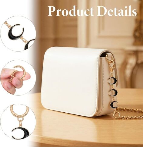5 Pcs Bag Extender Chain Bow Keychain Pearl Bag Chain Handbag Strap Replacement Purse Charms Accessories for Bags in Saudi Arabia