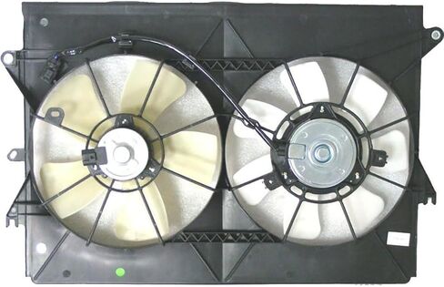 Dual Radiator and Condenser Fan Assembly Replaces# SC3115101, 1636122051 for Scion tC 2.4L 2005 2006 2007 2008 2009 2010, (1x) in Saudi Arabia