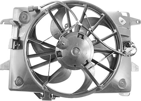 Dual Radiator and Condenser Fan Assembly Replaces# 75280, 1W7Z8C607AA for Mercury Grand Marquis 4.6L 2000 2001 2002, for Ford Crown Victoria 4.6L 2000 2001 2002, (1x) in Saudi Arabia