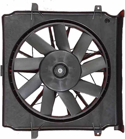Dual Radiator and Condenser Fan Assembly Replaces# 5183563AA, FA70154 for Jeep Liberty 3.7L 2006 2007, (1x) in Saudi Arabia