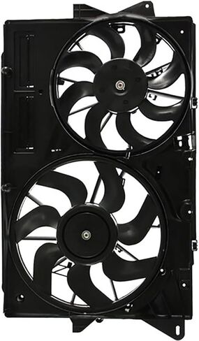 Dual Radiator and Condenser Fan Assembly Replaces# DG1Z8C607C, 623040 for Ford Taurus 3.5L 2013 2014 2015 2016, for Lincoln MKS 3.7L 2013 2014 2015 2016, (1x) in Saudi Arabia