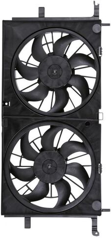 Dual Radiator and Condenser Fan Assembly Replaces# 15875022 for Chevrolet Uplander 3.5L 2005 2006, for Buick Terraza 3.5L 2005 2006, (1x) in Saudi Arabia