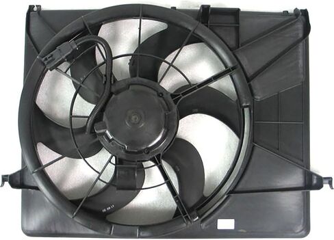 مجموعة مروحة الرادياتير والمكثف المزدوج تحل محل # HY3115121، 621700G لسيارة Hyundai Azera 3.8L 2006 2007 2008 2009، (1x) in Saudi Arabia