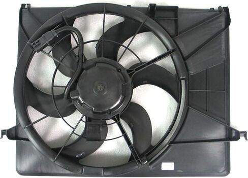 مجموعة مروحة الرادياتير والمكثف المزدوج تحل محل # HY3115121، 621700G لسيارة Hyundai Azera 3.8L 2006 2007 2008 2009، (1x) in Saudi Arabia