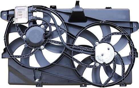 مجموعة مروحة الرادياتير والمكثف المزدوج تحل محل # 9T4Z8C607A لـ Ford Edge 3.5L 2009 2010 2011، لـ Lincoln MKX 3.5L 2009 2010، لـ MKX 3.7L 2011، لـ Edge 3.7L 2011، (1x) in Saudi Arabia