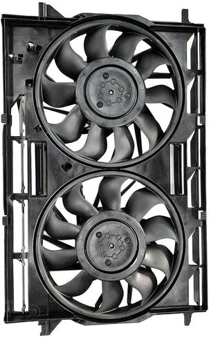 Dual Radiator and Condenser Fan Assembly Replaces# 80A121207A, 80A959455A for Audi SQ5 3.0L 2018 2019, for Q5 2.0L 2018 2019, (1x) in Saudi Arabia