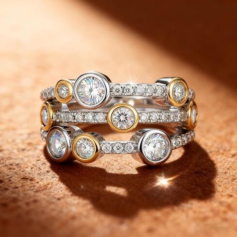 1pc Elegant Ring For Women For Wedding Engagement Party Jewelry Valentine's Day Gift in Saudi Arabia