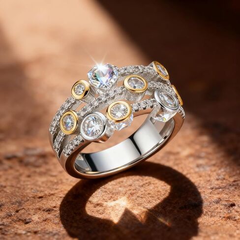 1pc Elegant Ring For Women For Wedding Engagement Party Jewelry Valentine's Day Gift in Saudi Arabia