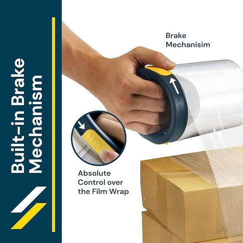 SF-756 Hand Saver Stretch Film Dispenser, 3 Inch Core, Brake Tensioner, Ergonomic Hand Saver, Lightweight Wrap Handle, Warehouse Packaging Tool in Saudi Arabia