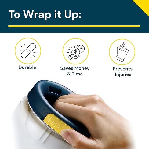 SF-756 Hand Saver Stretch Film Dispenser, 3 Inch Core, Brake Tensioner, Ergonomic Hand Saver, Lightweight Wrap Handle, Warehouse Packaging Tool in Saudi Arabia