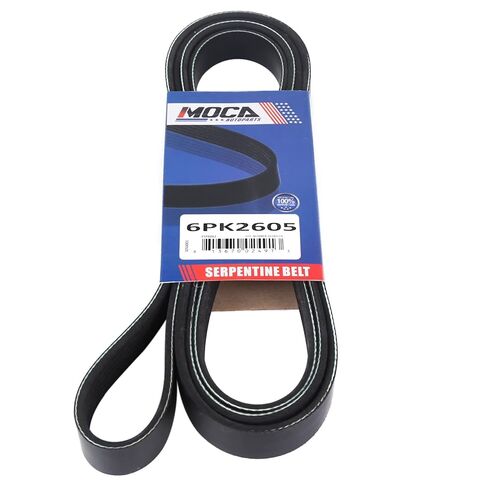 MOCA 6PK2605 EPDM Serpentine Belt fits for Ford 1998-2002 E150 Econoline V6 4.2L E150 Econoline Club 4.2L, 1998-2000 E250 Econoline 4.2L, 2000-2001 E350 Econoline Club 7.3L in Saudi Arabia