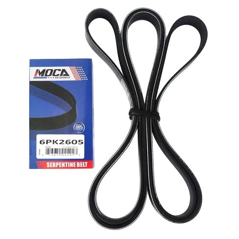 MOCA 6PK2605 EPDM Serpentine Belt fits for Ford 1998-2002 E150 Econoline V6 4.2L E150 Econoline Club 4.2L, 1998-2000 E250 Econoline 4.2L, 2000-2001 E350 Econoline Club 7.3L in Saudi Arabia