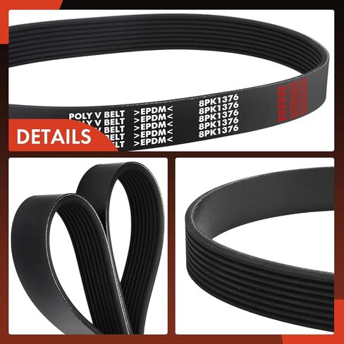 A-Premium 54.17 Inch Alternator Engine Serpentine Drive Belt Compatible with Ram 1500 2019-2023 & Jeep Wrangler JL 2020-2023, V6 3.6L in Saudi Arabia