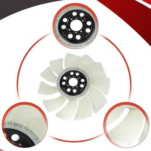PartsFlow Engine Radiator Cooling Fan Blade Compatible with 2004-2005 Ford Explorer For 2004-2005 Mercury Mountaineer 621-338 in Saudi Arabia