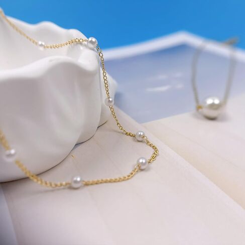 مجموعة مجوهرات اللؤلؤ للنساء أنيقة مطلية بالذهب بطبقات من اللؤلؤ الصناعي قلادة متدلية أقراط متدلية من اللؤلؤ الزجاجي مطرز بسلسلة أساور هدايا عيد الميلاد لوصيفة العروس in Kuwait