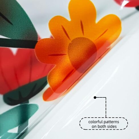 1 Sheet Large Cute Flower Window Clings Cartoon Bee Floral Spring Window Decals，Colorful Double-Sided Stickers for Glass Summer Holiday Decor for Home Office Room Indoor in Saudi Arabia