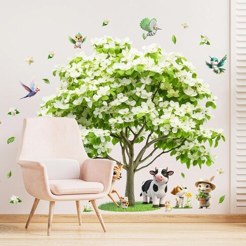 1 Sheet Large Cute Flower Window Clings Cartoon Bee Floral Spring Window Decals，Colorful Double-Sided Stickers for Glass Summer Holiday Decor for Home Office Room Indoor in Saudi Arabia