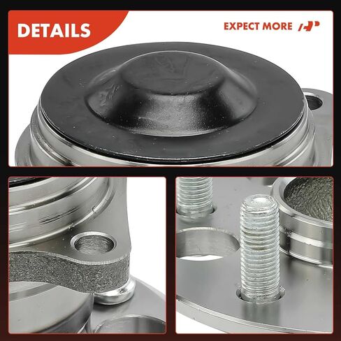 A-Premium 2 x Rear Wheel Bearing and Hub Assembly with 5-Lug Compatible with Toyota RAV4 1996-2003, Non-ABS Models, FWD Only in Saudi Arabia