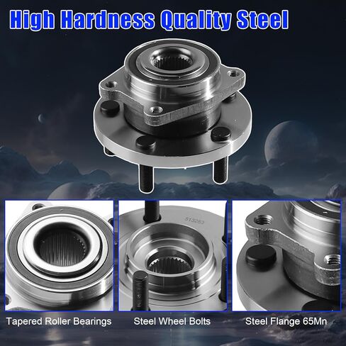 513263 Front Wheel Bearing and Hub Assembly Fit for Chrysler 200 2011–2014, for Sebring/Cirrus 2007–2010, for Dodge Avenger 2008–2014; 5-Lug W/ABS in Kuwait
