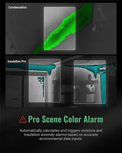 كاميرا F2W الحرارية بدقة 256 × 192 بالأشعة تحت الحمراء، كاميرا تصوير حراري مع شبكة Wi-Fi، تحسين الصورة بدقة فائقة، -4 درجة فهرنهايت إلى 1022 درجة فهرنهايت، شاشة تصوير حراري مقاس 640 × 480 3.2 بوصة مع مساحة تخزين 16 جيجابايت، حقيبة حمل in Kuwait