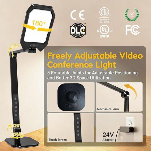 NS LED Desk Lamp with Clamp, Flicker-Free Dimmable Table Light with 3 Color Modes, Memory & Timer Function, Adjustable Swing Arm Clip-On Lamp for Home Office, Reading, Study.Batteries not Included. in Saudi Arabia