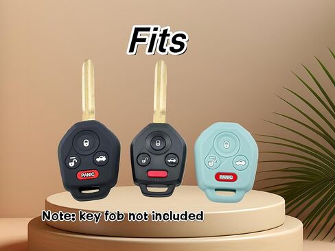 قطعتان من غطاء مفتاح التحكم عن بعد من السيليكون لـ 2023 2022 -2013 Subaru Outback Impreza Crosstrek Legacy Forester Tribeca WRX XV Crosstre CWTWBU766 CWTWB1U811 (أسود/وردي) in Kuwait