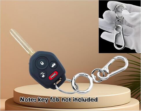 قطعتان من غطاء مفتاح التحكم عن بعد من السيليكون لـ 2023 2022 -2013 Subaru Outback Impreza Crosstrek Legacy Forester Tribeca WRX XV Crosstre CWTWBU766 CWTWB1U811 (أسود/وردي) in Kuwait