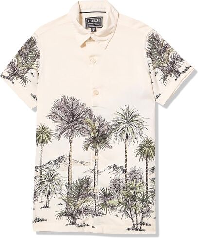 GUESS Boys' Eco Short Sleeve Viscose Shirt in Saudi Arabia