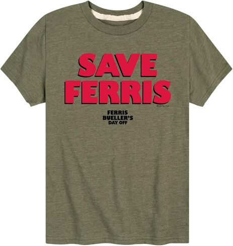 HYBRID APPAREL - Ferris Bueller's Day Off - Save Ferris - Toddler and Youth Short Sleeve Graphic T-Shirt in Saudi Arabia