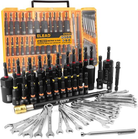 33-Piece Combination Ratchet Wrench Set | CR-V Steel | SAE & Metric Sizes | 72-Tooth Gear Design | Organizer Carry Case | Ideal for Mechanics & DIY in Saudi Arabia