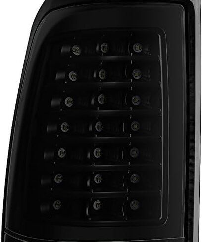 AKKON - Fits 1999 2000 2001 2002 Chevy Silverado | 1999-2006 GMC Sierra Taillights Black Smoked - Full LED Style Pair in Saudi Arabia