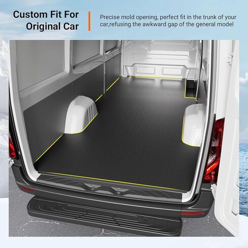 powoq 170''WB Cargo Mat Compatible with 2006-2025 Mercedes-Benz Sprinter Trunk Mat Long Series Vans Only Cargo Floor Liner TPE Trunk Liner Replacement for 2006-2025 Mercedes Benz Sprinter Accessories in Saudi Arabia