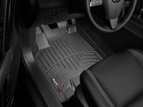WeatherTech Custom Fit FloorLiner Floor Mats for Mazda CX-9 (441531) - 1st Row (Driver & Passenger), Black in Saudi Arabia