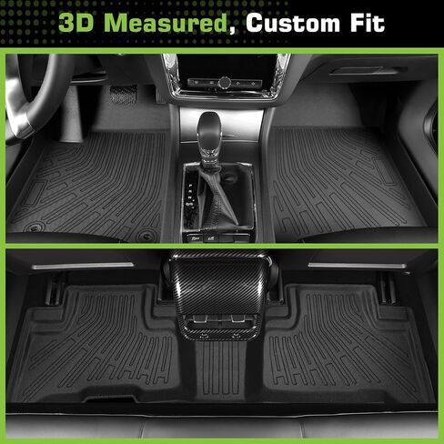 Floor Mats for Toyota FJ Cruiser 2007-2014, Heavy Duty TPE Waterproof Non-Slip All Weather Protection Custom, Black in Saudi Arabia