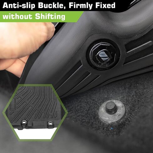 Floor Mats for Toyota FJ Cruiser 2007-2014, Heavy Duty TPE Waterproof Non-Slip All Weather Protection Custom, Black in Saudi Arabia