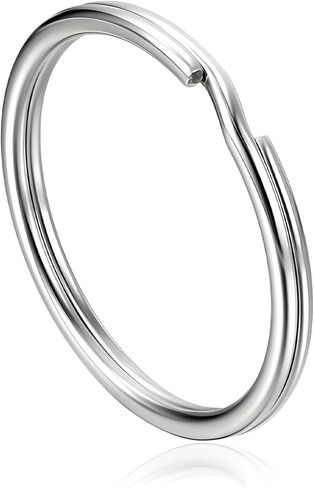 50PCS Key Rings, 1.25" 32mm Split Round Metal Key Chains, Heavy Duty Double Loops Keyring for Keys DIY Crafts in Kuwait