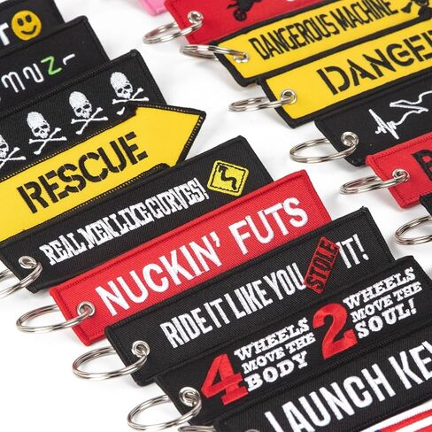 x xotic tech Keychain Tag with Key Ring for Motorcycles, ATV UTV, Cars, Backpack, Keys Tag Lock Luggage Scooters Embroidered Accessory (Beauty and Her Beast) in Saudi Arabia