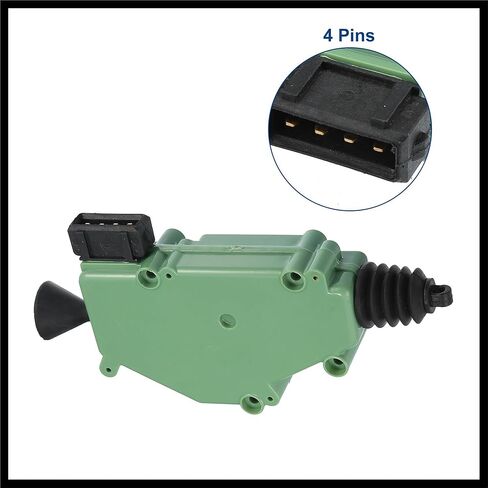 Front Left Right Door Lock Latch Actuator Replacement Fit for Volkswagen EuroVan - Pack of 1 Green Black Durable Material in Saudi Arabia
