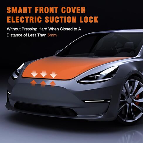 Tesla Power Frunk Soft Closing Lock, Electric Front Trunk Cover Automatic Lock Closer with Electric Auto Suction Function (Universal M3 2021-2024& 3 Highland & Y Juniper) in Saudi Arabia
