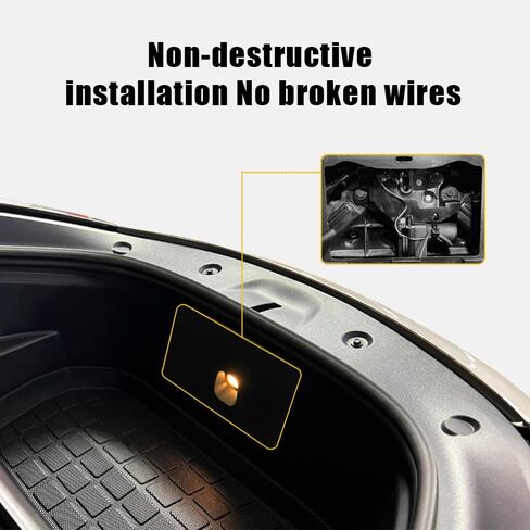 Tesla Power Frunk Soft Closing Lock, Electric Front Trunk Cover Automatic Lock Closer with Electric Auto Suction Function (Universal M3 2021-2024& 3 Highland & Y Juniper) in Saudi Arabia