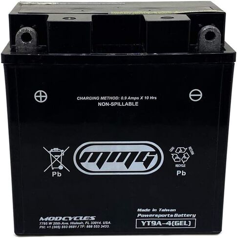 MMG YT9A-4 GEL CELL Motorcycle Battery – Factory Sealed, Maintenance Free - 12V in Saudi Arabia