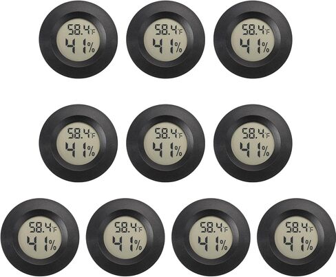 Mini Hygrometer Thermometer Digital Humidity Meter Indoor/Outdoor Humidity Monitor Reptile Thermometer for Humidors Greenhouse Garden Cellar Fahrenheit(℉)/ Celsius(℃) 2 Pack in Saudi Arabia