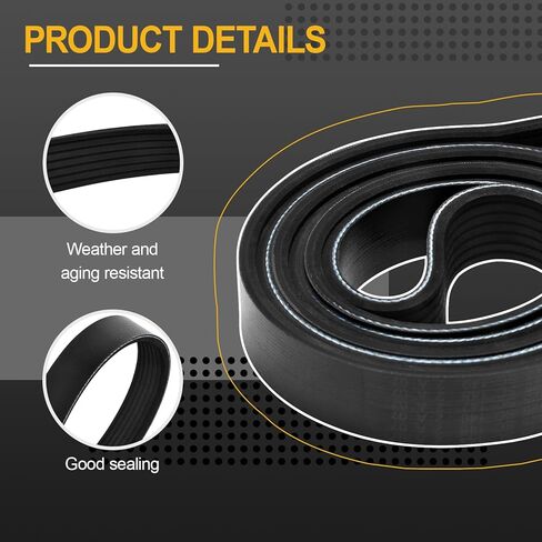 Engine Serpentine Drive Belt Compatible with 2009-2012 Accord L4 2.4L Gas Part Number 56992R40A01 7PK1831 in Saudi Arabia